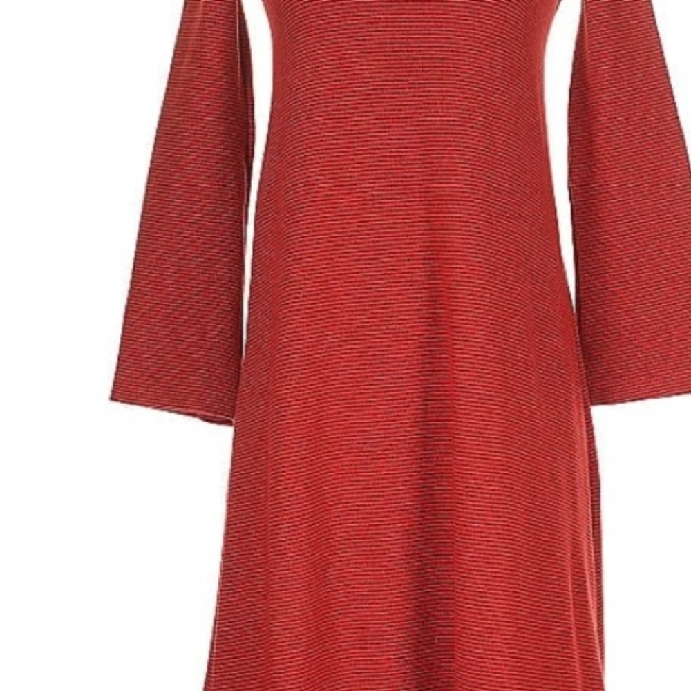 Christy Dawn Red Long Sleeve Dress xs